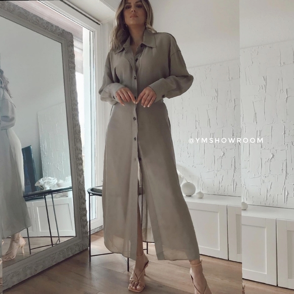 ZARA Viscose Shirt dress - Picture 2 of 3